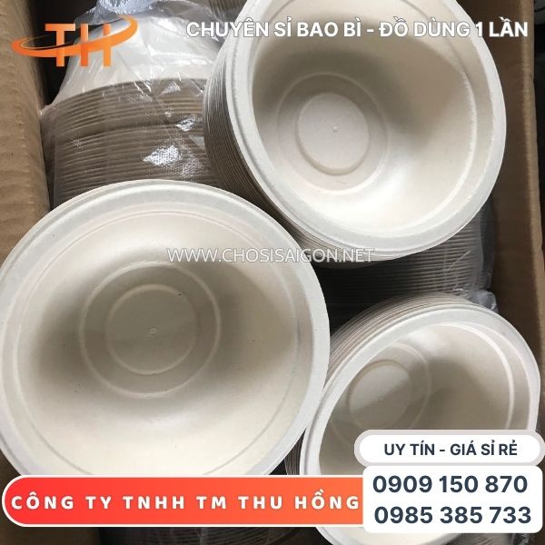 Chén bã mía chịu nhiệt đựng đồ ăn