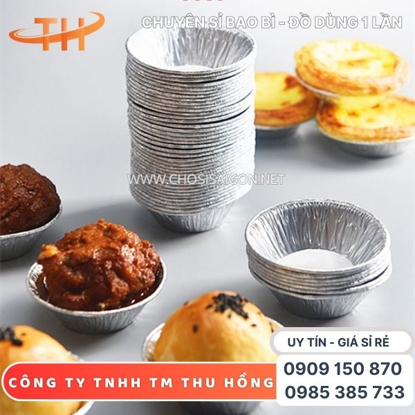 Chén giấy bạc nướng bánh an toàn, giá rẻ nhất