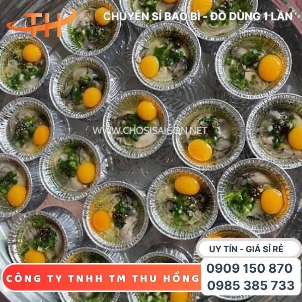 Chén giấy bạc nướng hàu, nướng trứng giữ nhiệt tốt sỉ rẻ nhất