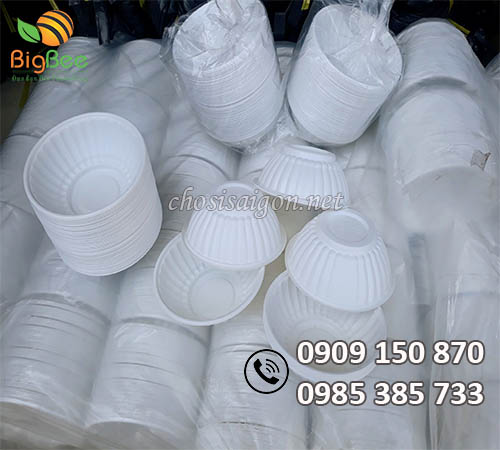 Chén nhựa trắng sữa giá ưu đãi