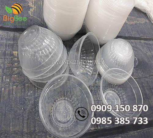 Chén nhựa PP trắng trong 301, 302, 303 giá rẻ
