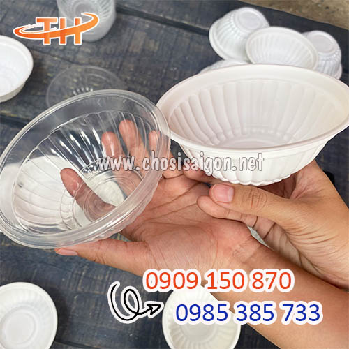 Chén nhựa đục, chén nhựa trong dùng 1 lần sỉ rẻ, freeship HCM