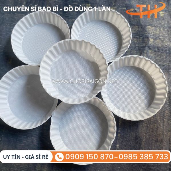 Chén nhựa trắng an toàn, không mùi