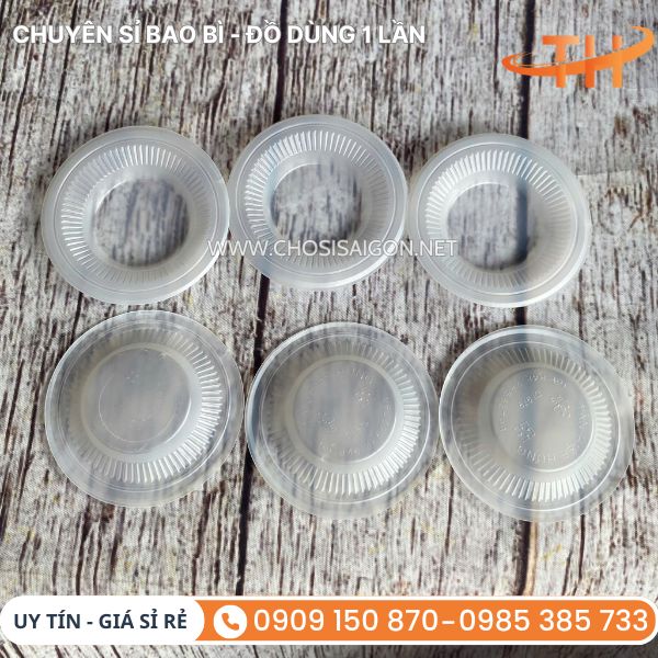 Chén nhựa nhỏ đựng tương ớt, tương cà