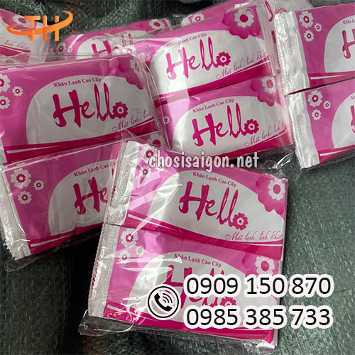 Khăn lạnh Hello có mùi hương giá sỉ tại HCM