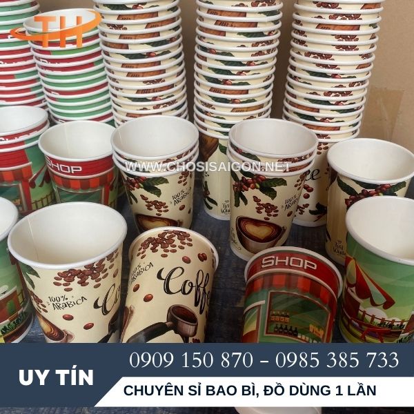 Cốc giấy in sẵn giá rẻ, chính hãng