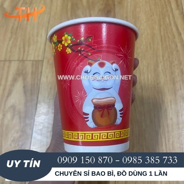 Cốc, ly giấy Tết giá rẻ tại Bình Chánh