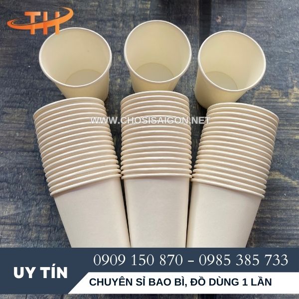 Cốc giấy trắng trơn giá rẻ ở Bình Chánh