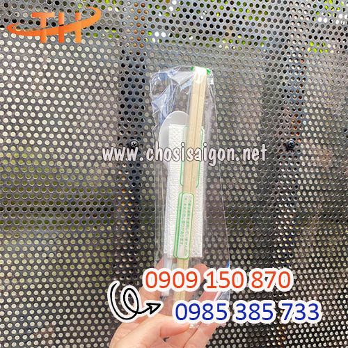 Combo 4 trong 1 muỗng, đũa, tăm, giấy ăn giá sỉ rẻ