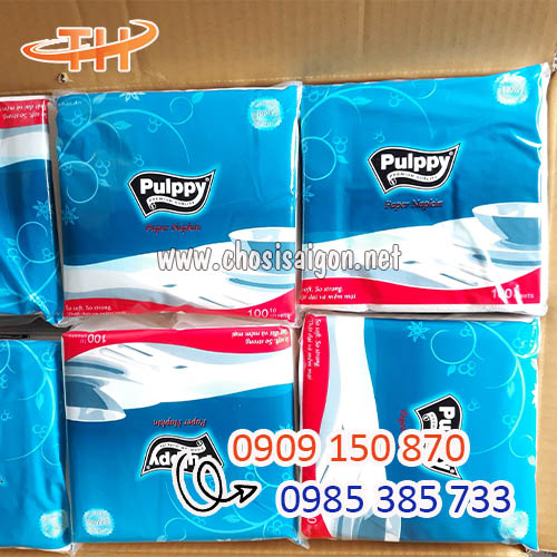 Khăn giấy vuông Pulppy giá tốt nhất