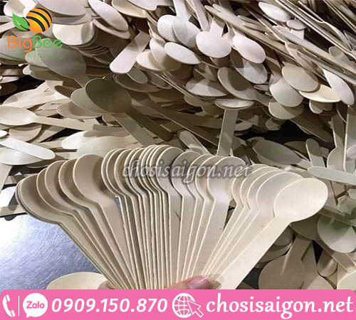 Cung cấp muỗng gỗ dùng 1 lần giá rẻ tại Thu Hồng