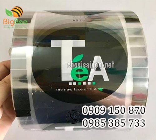Màng ép ly in chữ Tea giá sỉ rẻ tại HCM