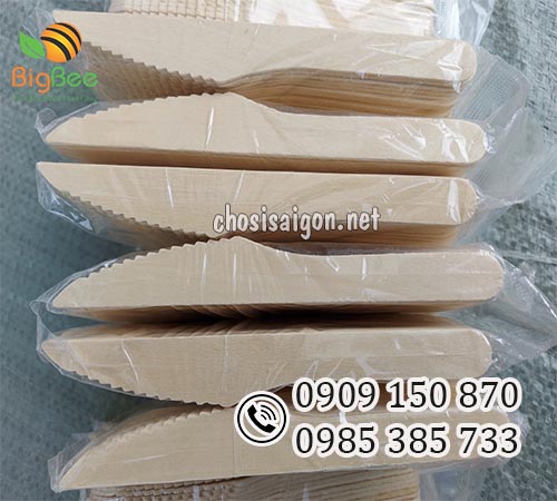 Dao gỗ dùng 1 lần cắt thực phẩm mềm giá sỉ tại TP.HCM
