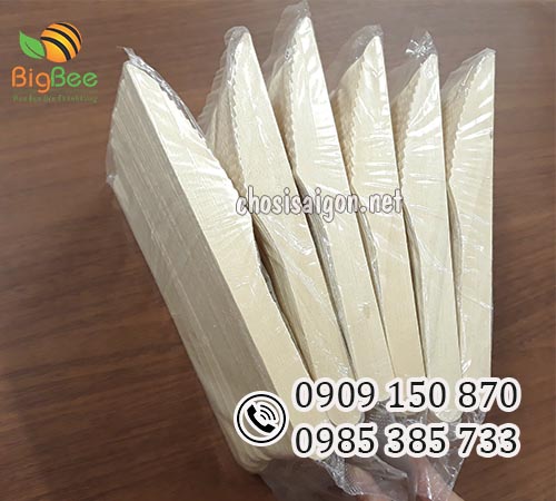 Dao gỗ dùng 1 lần không chất tẩy trắng sỉ giá rẻ nhất