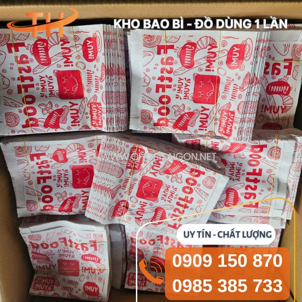 Túi giấy đựng thực phẩm an toàn, thấm dầu tốt sỉ rẻ