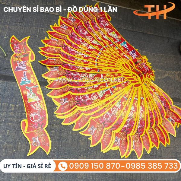 Decal dán chữ chúc mừng năm mới