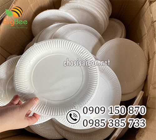 Đĩa giấy dùng 1 lần đựng bánh giá rẻ ưu đãi