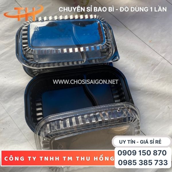 Hộp nhựa HT17 2 ngăn chịu nhiệt tốt giá rẻ