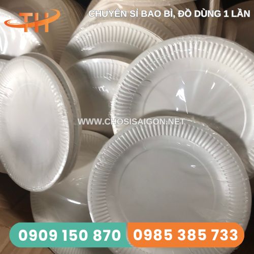 Dĩa giấy lớn 23cm