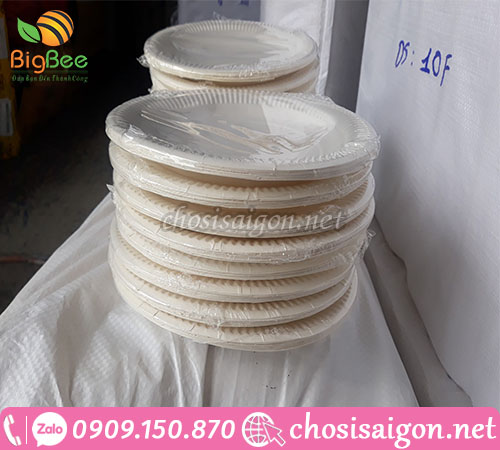 Dĩa giấy 19cm dùng 1 lần giá sỉ rẻ