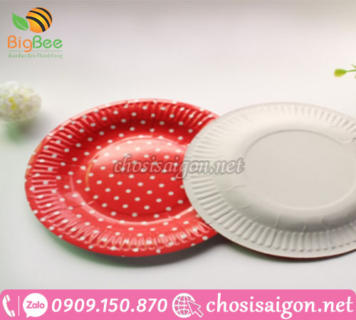 Bán dĩa giấy đựng bánh giá sỉ siêu ưu đãi