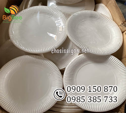 Dĩa giấy dùng 1 lần an toàn, tiện lợi công ty sỉ giá rẻ