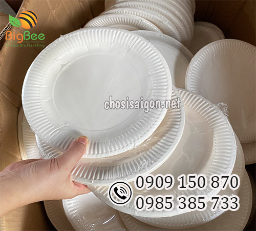 Dĩa giấy dùng 1 lần đựng bánh kem, sinh nhật giá rẻ tận gốc