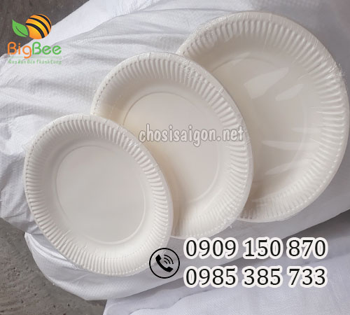 Đĩa giấy dùng 1 lần nhiều size kích cỡ giá sỉ rẻ