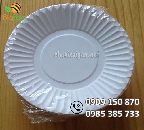 Dĩa giấy trắng 13cm giá sỉ rẻ tại TP.HCM