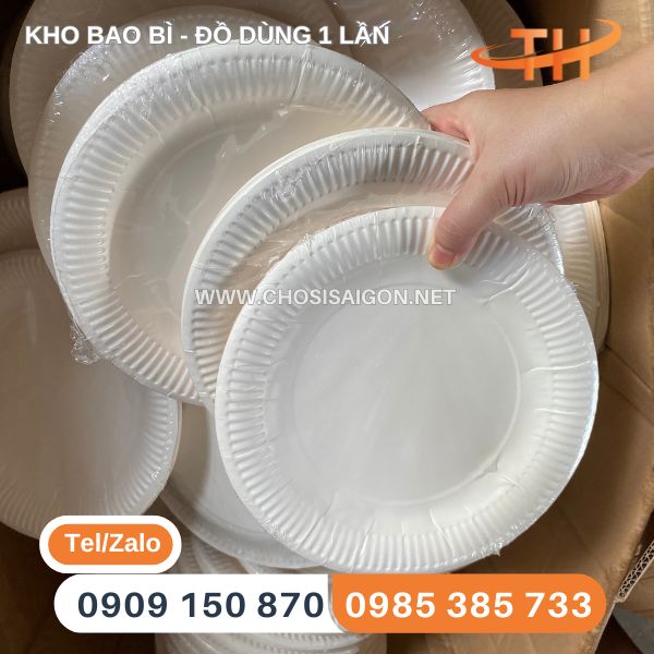 Dĩa giấy tròn bán sỉ tại TP.HCM