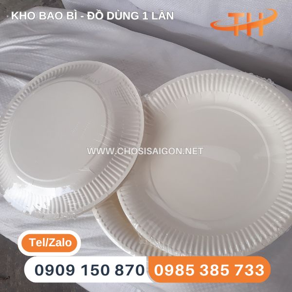 Dĩa giấy tròn dùng 1 lần bán sỉ tận xưởng