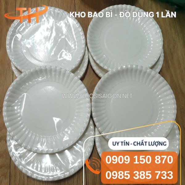 Dĩa giấy đựng bánh kem, salad