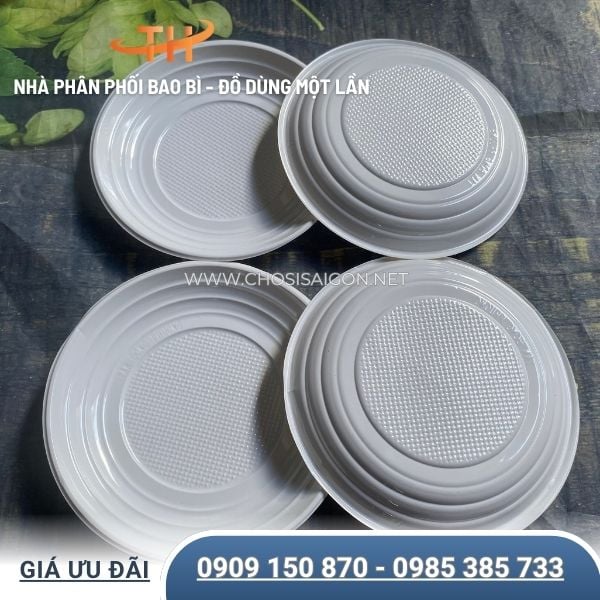 Dĩa nhựa đựng thức ăn an toàn, chịu nhiệt tốt