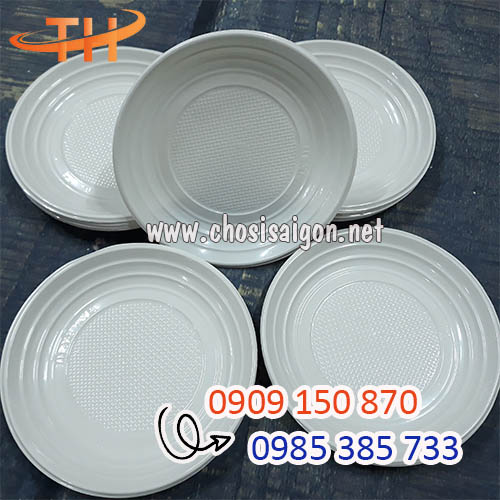 Dĩa nhựa đựng bánh kem giá rẻ dùng 1 lần