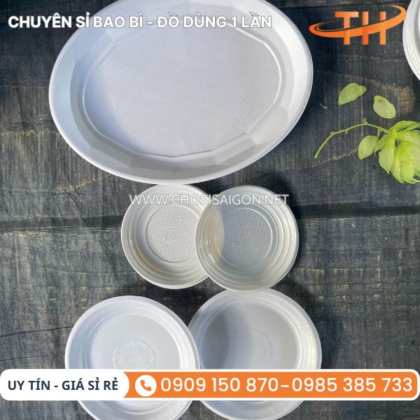 Dĩa nhựa dày, đẹp, đạt chuẩn an toàn thực phẩm