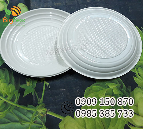 Dĩa (đĩa nhựa) dùng 1 lần đựng thức ăn giá rẻ cho đại lý tại HCM