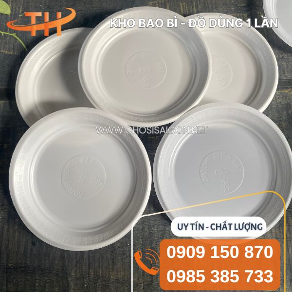 Dĩa nhựa tròn an toàn giá rẻ