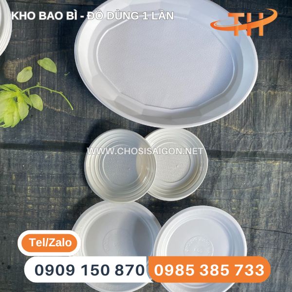 Dĩa nhựa tròn, xoài đa dạng kích thước giá tại xưởng