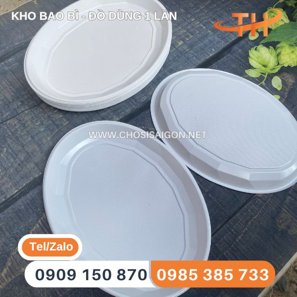 Dĩa nhựa xoài đựng thức ăn giá rẻ tại xưởng