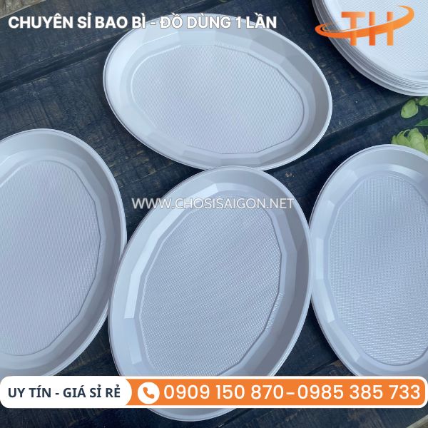 Dĩa nhựa xoài dùng 1 lần tiện lợi