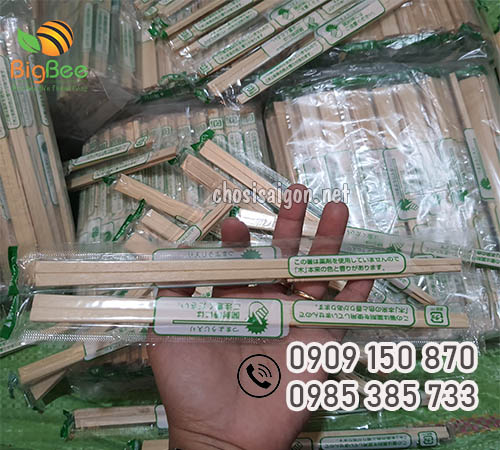 Đũa gỗ tách có tăm chất lượng tại TP.HCM