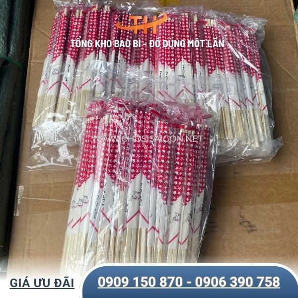 Đũa gỗ cho các cửa hàng, quán ăn giá sỉ