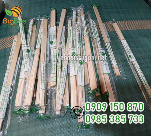 Đũa gỗ tách bọc màng OPP đẹp mắt giá rẻ