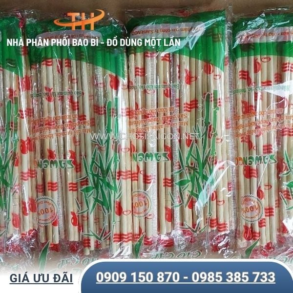 Đũa tre dùng 1 lần an toàn, tiện lợi