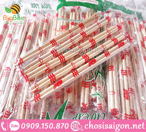 Đũa tre dùng 1 lần bọc màng OPP giá ưu đãi