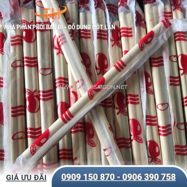 Đũa tre bọc màng an toàn giá rẻ cho quán ăn toàn quốc