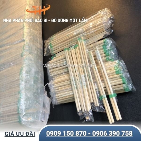 Đũa tre dùng 1 lần giá rẻ cho quán ăn