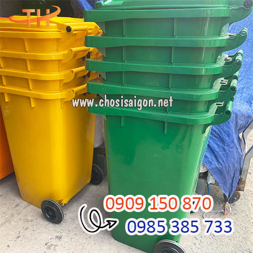 Thùng rác 240 lít có bánh xe giá bán tại kho