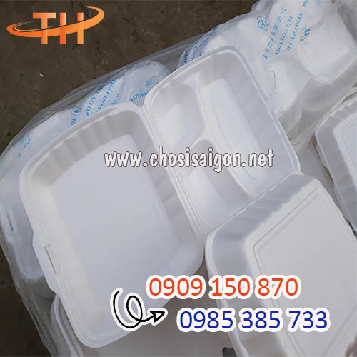 Hộp xốp 3 ngăn dùng 1 lần giá cạnh tranh