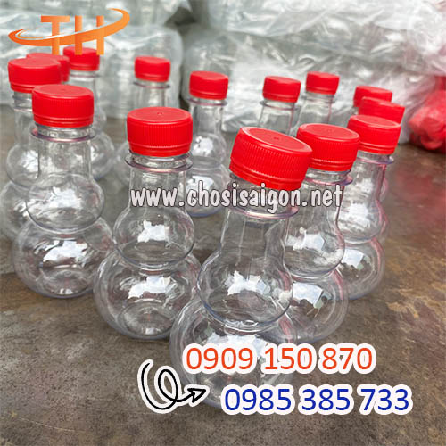 Chai nhựa hồ lô đựng rượu 150ml giá rẻ